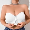 thumbnail image 5 of GPOECD Women's Plus Size Full Coverage Strapless Bra Multiway Convertible Underwire Support Comfortable Everyday Wear White,XXXL, 5 of 9