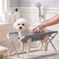 thumbnail image 4 of Foldable Pet Bathing Stand Hammock, 2027 New 2-in-1 Grooming Bed Support, Washing Sling Holder for Small & Medium Dogs, Home Salon Grooming, Washable Mesh, Joint Support & Restraint, 4 of 6
