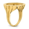 thumbnail image 6 of 14K Yellow Gold Ring Band Themed Holds 1 10oz American Eagle coin Product does not include, Size 7, 6 of 8