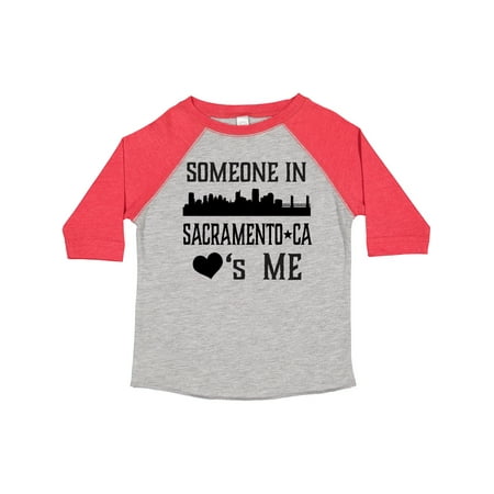 

Inktastic Sacramento California Someone Loves Me Skyline Gift Toddler Boy or Toddler Girl T-Shirt