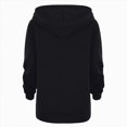 thumbnail image 4 of TOWED22 Girls Hoodie Sweatshirt Full Zip Up Casual Solid Long Sleeve Jacket Kids Lightweight Outwear with Pockets,Black,9-10 Y, 4 of 4