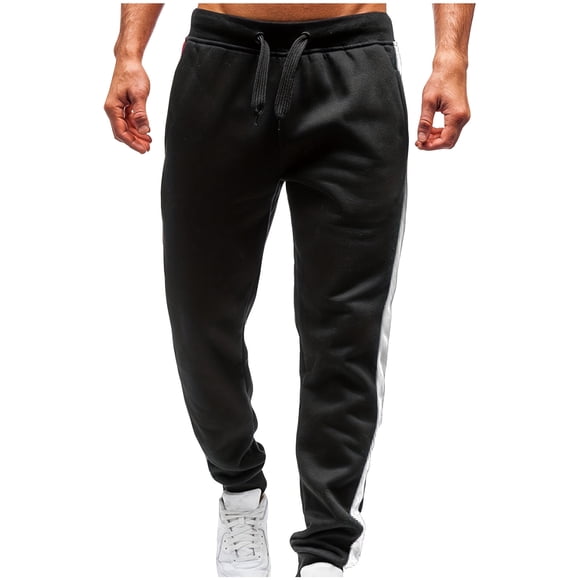 Pisexur Mens Sweatpants Elastic Waist Drawstring Workout Pants for Men Casual Lightweight Sweat Pants with Pockets Elastic Bottom Plus Size Sweatpants S-3XL