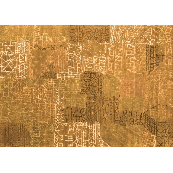 Ahgly Company Indoor Rectangle Persian Orange Bohemian Area Rugs, 2' x 4'