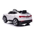 thumbnail image 4 of PINGÜE® Montable Eléctrico Niños AUDI® E-Tron Sportback Licencia Oficial | Control Remoto 2.4 GHz | Batería 12V 4.5AH |8 Km/h | 2 Motores 390 |Luces LED, Música, Radio| BLANCO, 4 of 8