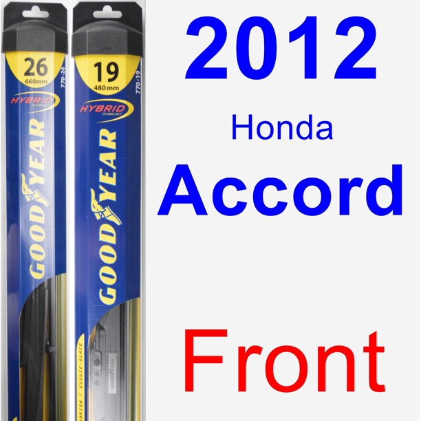 2012 Honda Accord Wiper Blade Set/Kit (Front) (2 Blades) Hybrid
