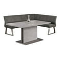thumbnail image 4 of Milan Kaitlynn 2-piece Contemporary Steel and MDF Dining Set in Gray, 4 of 11