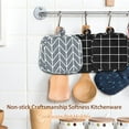 thumbnail image 2 of Wosthever Mantel para , soporte para ollas, manoplas para horno, almohadillas calientes, resistencia al calor, diseño grueso, sin rebabas, Mostrada amarillo, 2 of 6