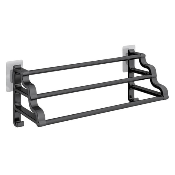 Clearance!3-Tier Ladder Towel Rack for Bathroom-Wall Mount Adhesive Towel Bar Holder with Shelf,Space-Saving Bath Towel Hanger & Storage Rail