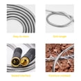 thumbnail image 4 of Heavy Duty 10-Function Hose Nozzle Brass Fittings with Metal Garden Hose 75ft,304 Stainless Steel Garden Hose,Water Hose for Lawn,Garden,Car Wash, 4 of 8