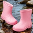 thumbnail image 6 of Edvintorg Toddler Rain Boots Boys Girls Easy-On Lightweight Rainboots Children Waterproof Shoes 18M-8Y, 6 of 7