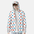 thumbnail image 4 of Easygdp Red Blue Polka Dots Lightweight Long Sleeve Sun Shirt Sports long-Sleeved Sun Protective Clothing, Quick Drying Breathable - Large, 4 of 9