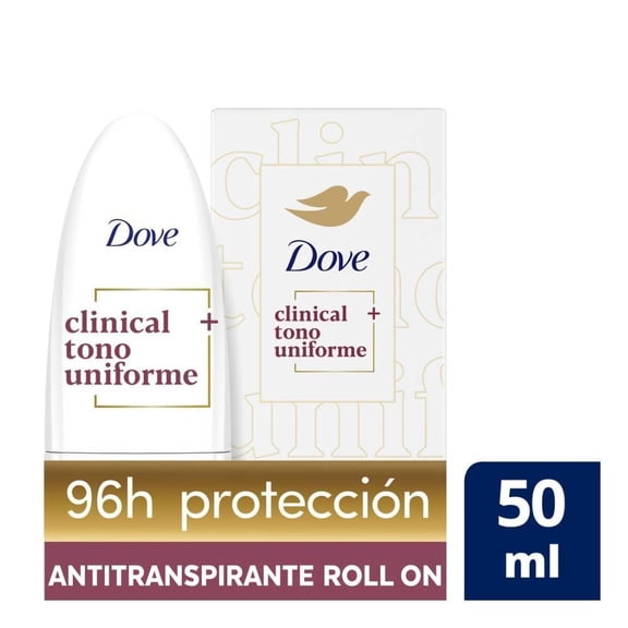 Desodorante antitranspirante Dove Clinical + Tono Uniforme roll on