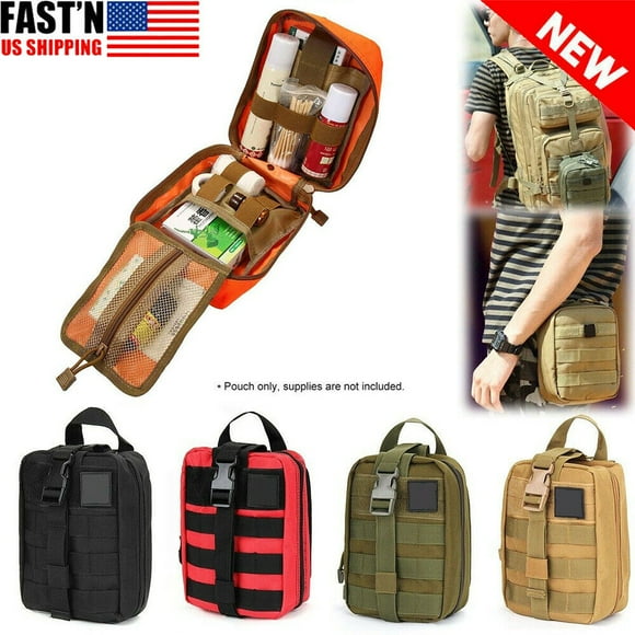 First Aid Survival Kit - Medical Trauma Kit IFAK EMT - Bug Out Bag - Molle Bag