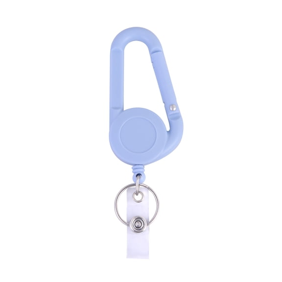 Solutions Light Blue Retractable Badge Reel