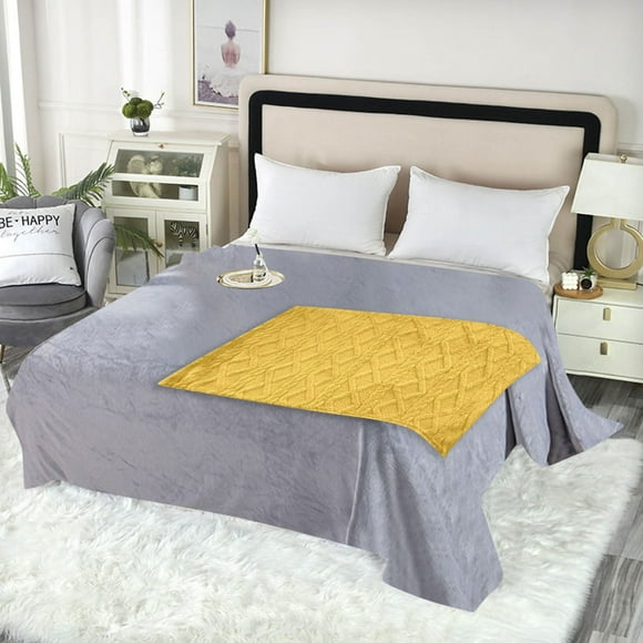 Feltree Double-Sided Flannel & Taffeta Blanket, Lightweight Warm Sofa Throw for Nap/AC Season, 9 Color Choices Couch Blanket (70x100cm)