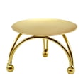 thumbnail image 1 of relayinert Candle Holder Round Golden Iron Candlestick Table Desktop Candle Stand Home Wedding Party Ornament, 1 of 7