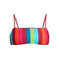thumbnail image 5 of Time and Tru Women’s and Women’s Plus Striped Bralette Bikini Top, Sizes XS-3X, Family Swim, 5 of 5