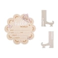 thumbnail image 3 of Wooden Baby Announcement Sign, 7x6.81in, Butterfly World Newborn Sign, Baby Name Plaque Board, Newborn Welcome Signs, Shower Nursery Decor, Wooden Newborn Welcome SignforShower, Baby Name Plaque, 3 of 7