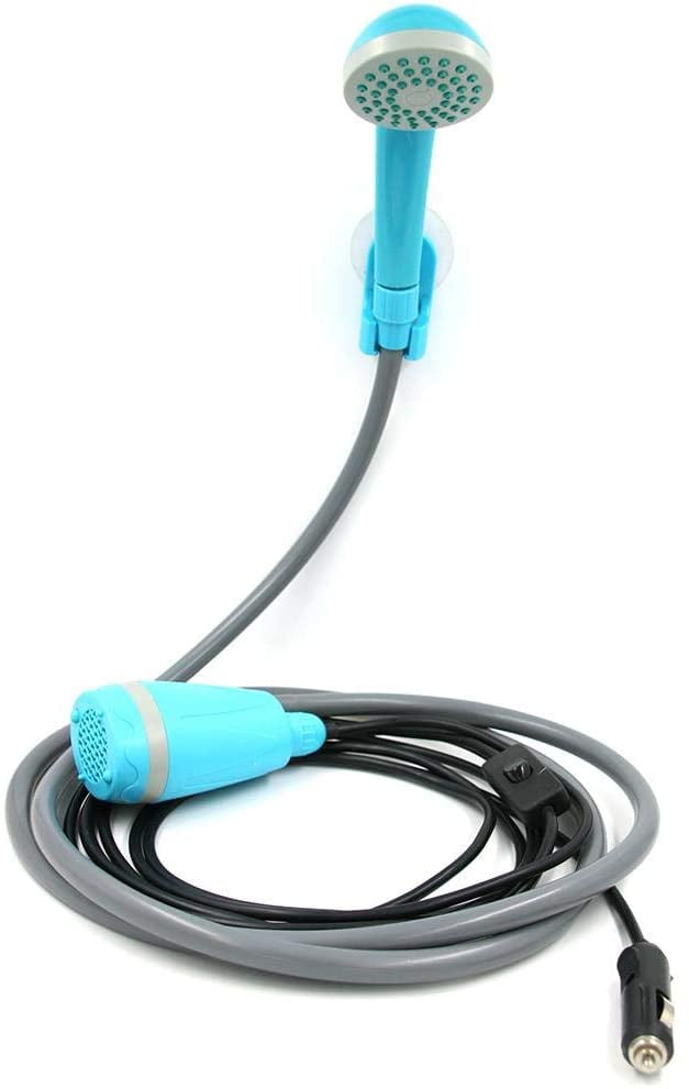 Car Shower, Portable 12V Electric Car Shower Camping Showerhead Car