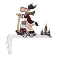 thumbnail image 2 of Soumake Christmas Door Topper Funny Cartoon Snowman Santa Claus Reindeer Wooden Door Frame Corner Sign for Home Party, 2 of 8