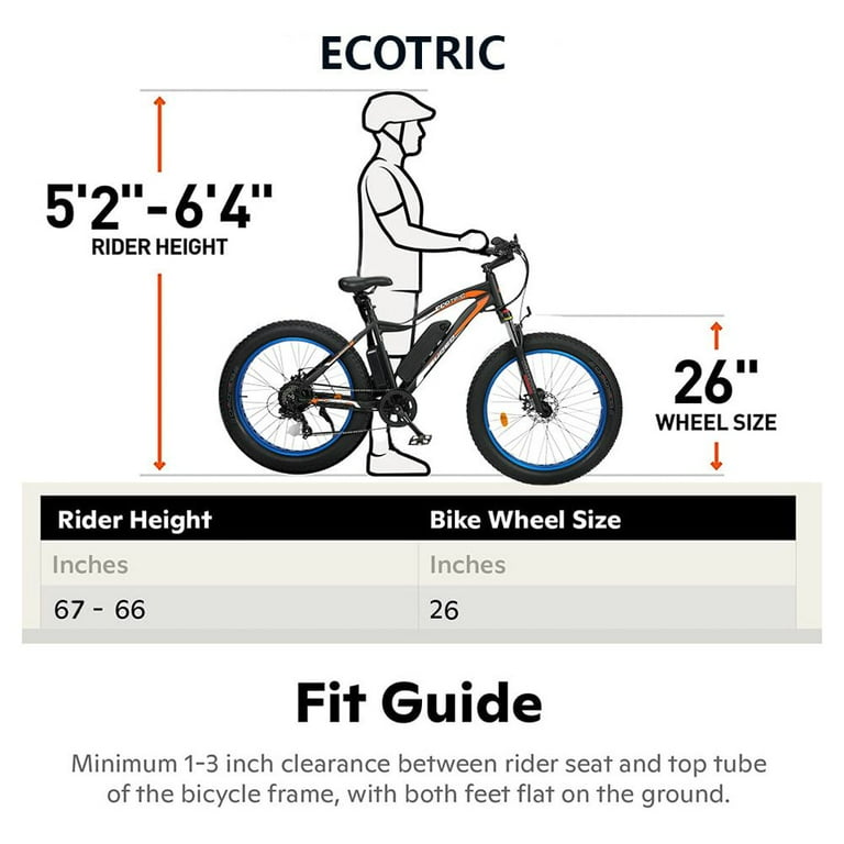 26 bike discount frame rider height