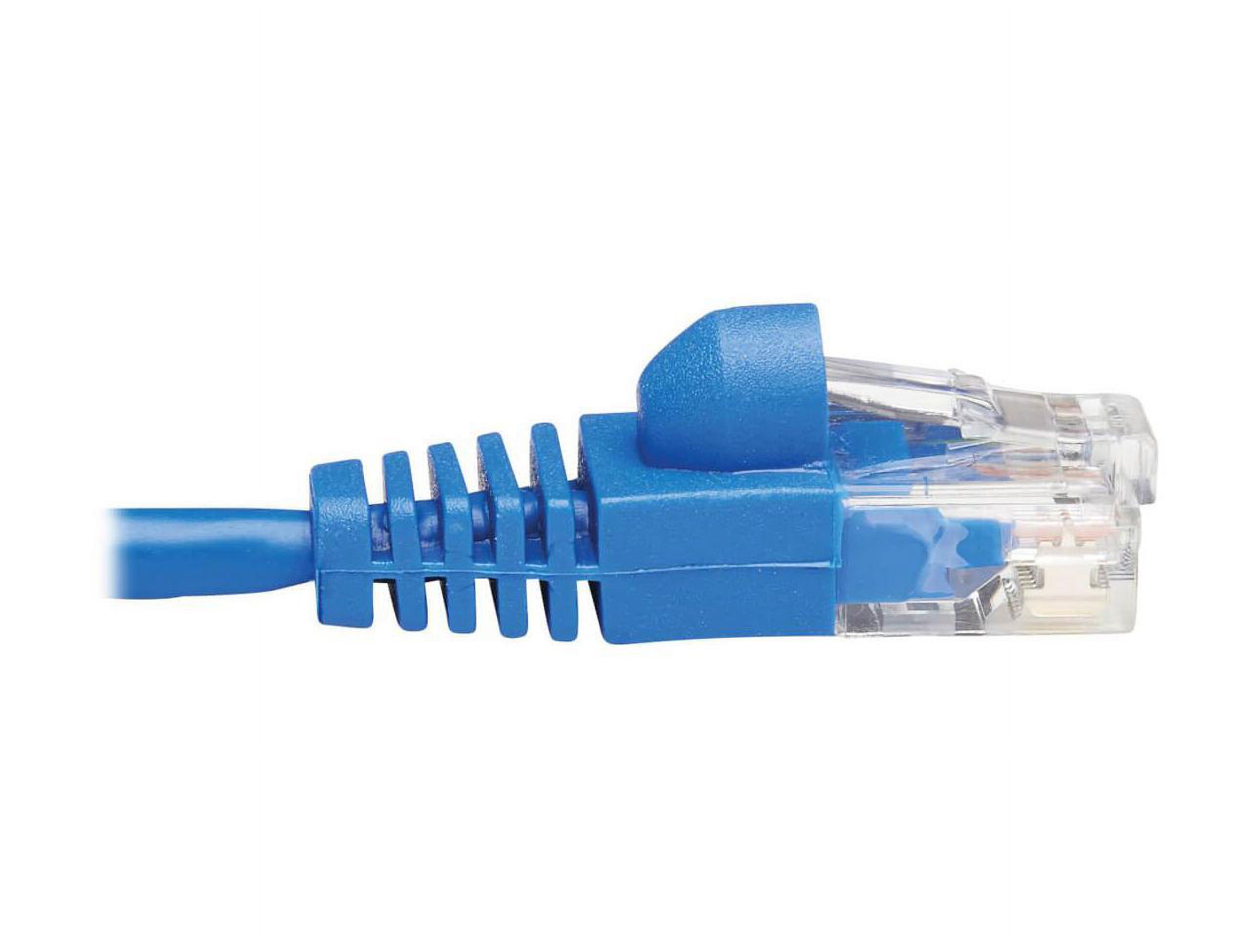 Tripp Lite Cat6a 10G Snagless Molded Slim Utp Network Patch Cable (M/M) Blue 10 Ft. - image 2 of 14