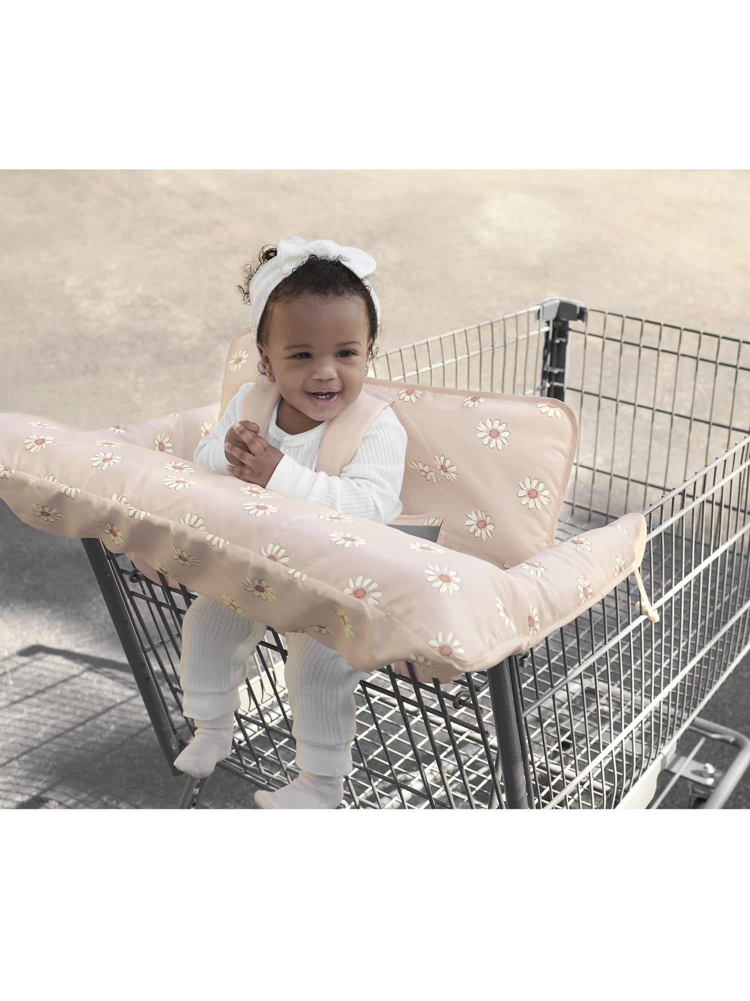 Modern Moments by Gerber Baby Girl Shopping Cart Cover, Pink