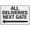 Warning Sign 5, variant on Tin Sign Please Knock Before Entering - 8"x12" - Rust Free Aluminum Weather Resistant Durable Easy Mount
