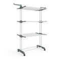 thumbnail image 3 of SONGMICS Clothes Drying Rack Stand 4-Tier, Laundry Drying Rack, Rolling Clothes Horses Dryer Rack, White, 3 of 7