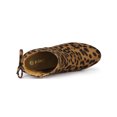 thumbnail image 4 of BLISSFUL STEP Women's Ankle Boots Block Heel Zipper Lace Up Boots Leopard 10, 4 of 7