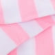 thumbnail image 5 of WORGEOUS Par de calcetines de mujeres de ancho rayas muslo alta sobre la rodilla medias calcetines (Rosa y blanco), 5 of 7