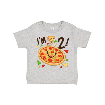 

Inktastic Im Two! Pizza Birthday Party Gift Toddler Boy or Toddler Girl T-Shirt