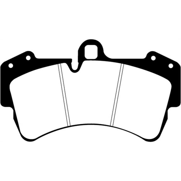 EBC Brakes Yellowstuff 4000 Series Street and Track Brake Pad Set Fits select: 2007-2015 AUDI Q7, 2003-2006 PORSCHE CAYENNE