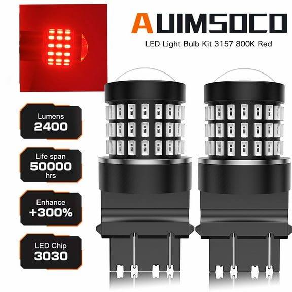 LED Brake Stop Tail Light Bulbs 3157 3057 Red for Chevy Silverado 1500 99-2013