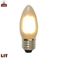 thumbnail image 3 of Royal Designs Decorative Frosted Indoor or Outdoor Candle Shape C35 Edison E26 Medium Base Dimmable LED Light Bulbs, 6 Pack, 3 of 7