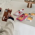 thumbnail image 3 of Correa de muñeca de felpa gato hello lindo gatito funda de teléfono para mujer para iphone Xr Xs 11 12 13 14 15 Pro Max cubierta de celular, 3 of 4