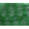 thumbnail image 4 of oneOone Georgette Viscose Green Fabric Geometric|Paisley & Floral Block Craft Projects Decor Fabric Printed By The Yard 42 Inch Wide, 4 of 4