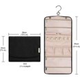 thumbnail image 5 of Travel Jewelry Organizer Foldable Jewelry Cases Jewelry Rolls Hangers with Travel Rings, Necklaces, Bracelets, Earrings, Black, 5 of 5