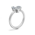 thumbnail image 3 of 1.00 Carat Brilliant Marquise & Pear Cut Genuine Diamond Wonderful Two Stone Ring for Ladies Solid 950 Platinum Size 10.5, 3 of 8