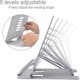 thumbnail image 4 of Foldable Metal Book Holder, Metal Easel Book Holder, Metal Book Holder Reading Stand, Adjustable Cookbook Stand (black), 4 of 4