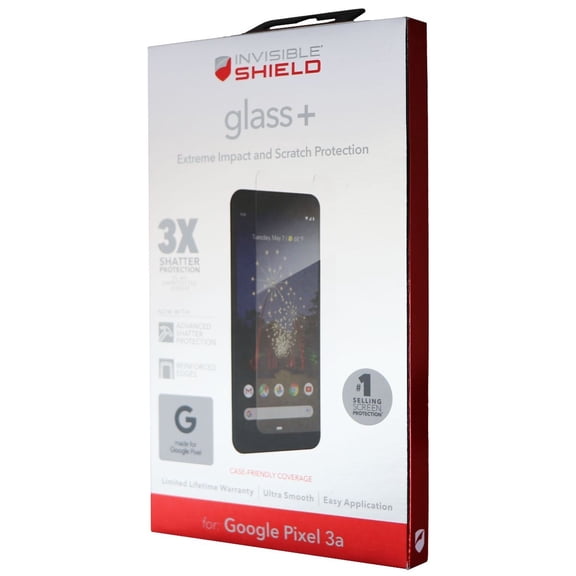 ZAGG Glass  InvisibleShield Tempered Glass Screen Protector for Google Pixel 3a