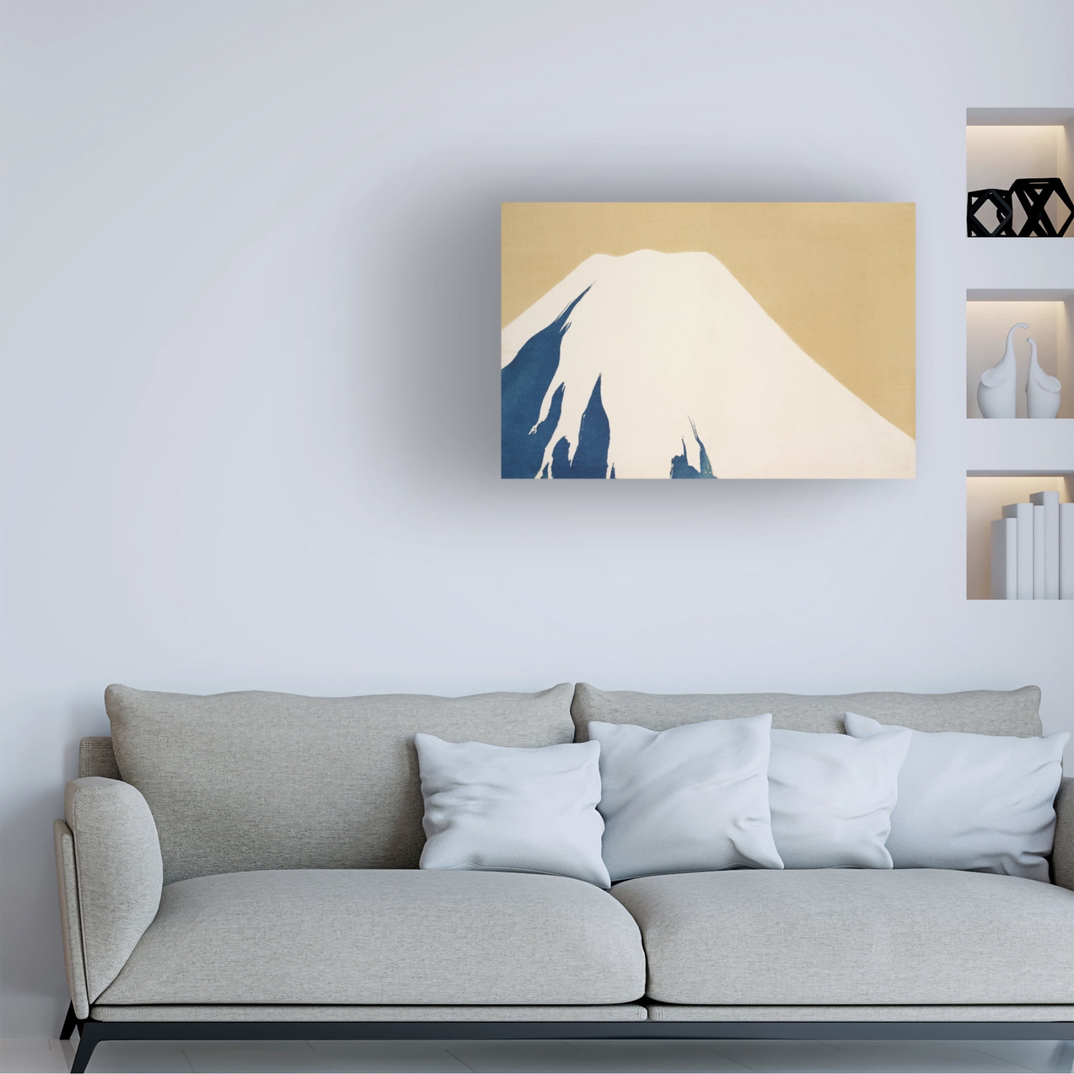 Trademark Fine Art Pictufy  Mount Fuji From Momoyogusa Canvas Wall Art