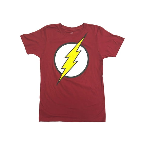 The Flash Boys Red Short Sleeve Super Hero Tee Shirt T-Shirt X-Small