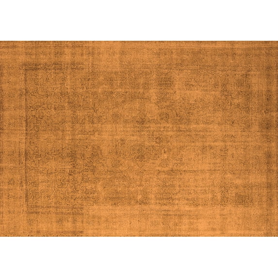 Ahgly Company Indoor Rectangle Oriental Orange Industrial Area Rugs, 2' x 5'