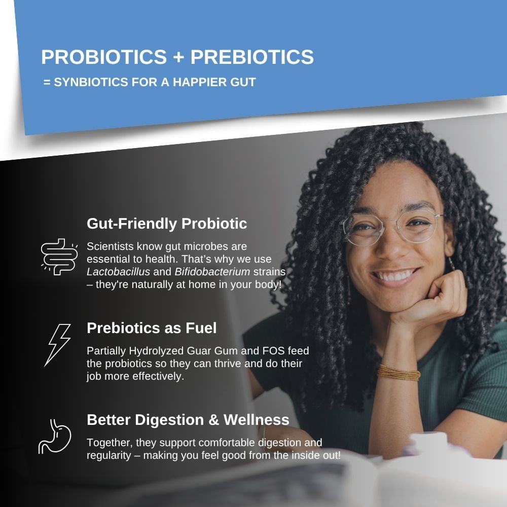 Intelligent Labs 50 Billion CFU Probiotic with Prebiotics For Men & Women | Digestive & Immune Support | Delayed Release Capsules | Shelf Stable | 60 Capsules (60-Day Supply)