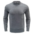 thumbnail image 4 of Gibobby Suéter cuello redondo hombre Suéter para hombre, de peso medio, ajuste clásico, de algodón, cuello redondo, para hombre(Gris,Extra Grande), 4 of 4