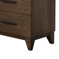 thumbnail image 3 of Dee 55 Inch Dresser, 8 Drawers, Modern Wood Grain Design, Dark Brown Wood, 3 of 5