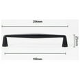 thumbnail image 2 of Goo-Ki 7.56''( 192mm ) Hole Center Cabinet Pulls Elegant Black Zinc Alloy Affordable Luxury Cabinet Handle Hardware for Bedroom, Kitchen, 6 Pack, 2 of 6