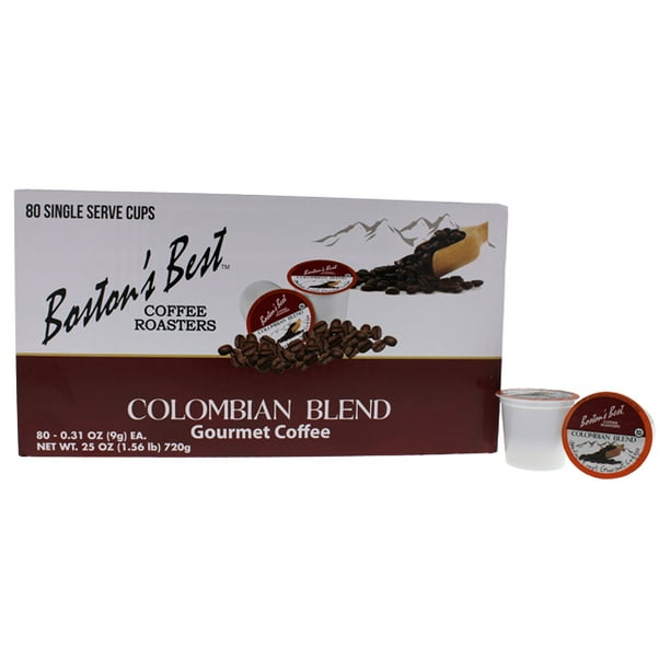 Colombian Blend Gourmet Coffee by Bostons Best for 80 Cups Coffee