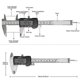 thumbnail image 2 of 2023 - Digital Vernier Caliper, 150mm/6 Inch Stainless Steel Vernier Caliper, Electronic Digital Vernier (ShiKai), 2 of 5